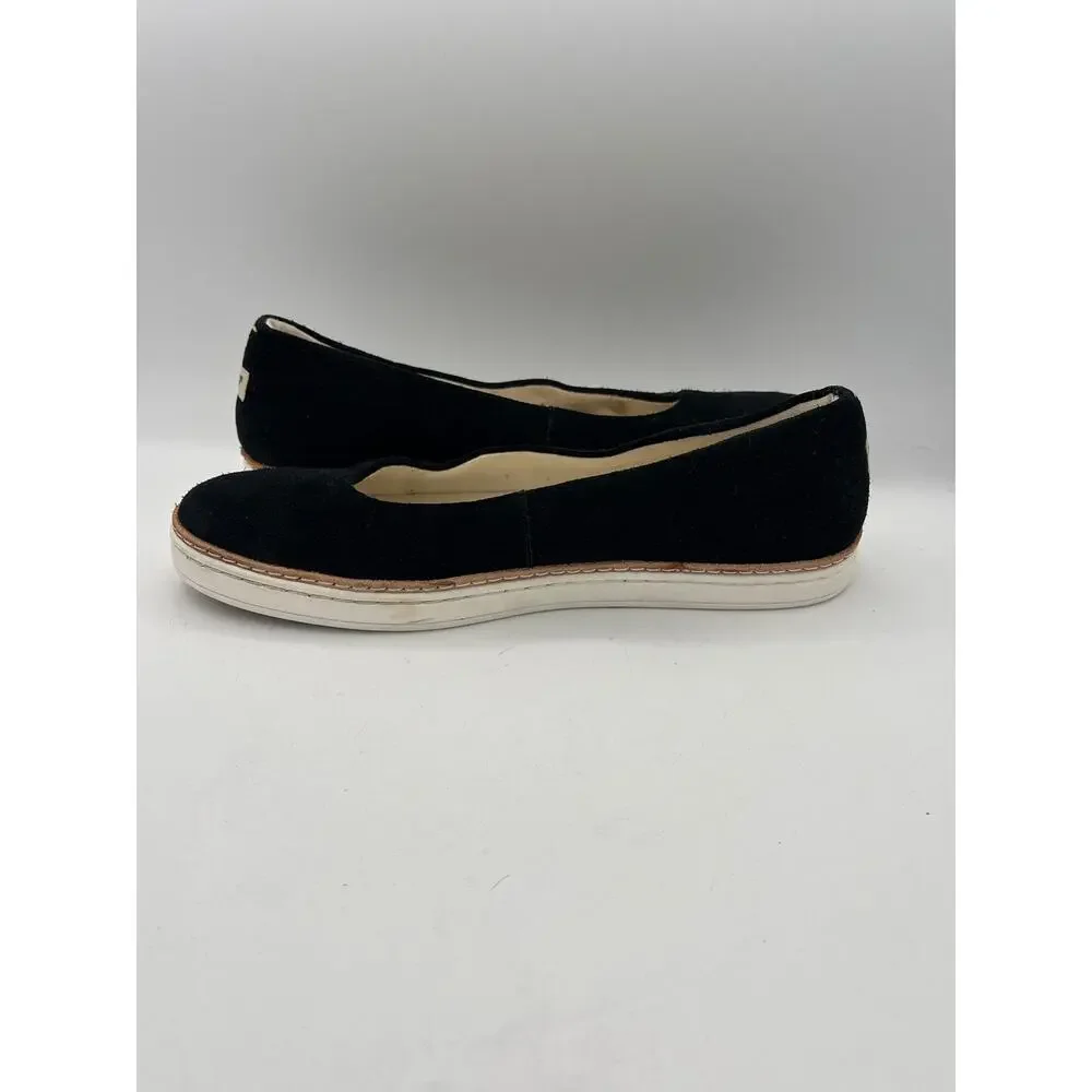 Women’s UGG Size 8 Black Suede Ballet Flats